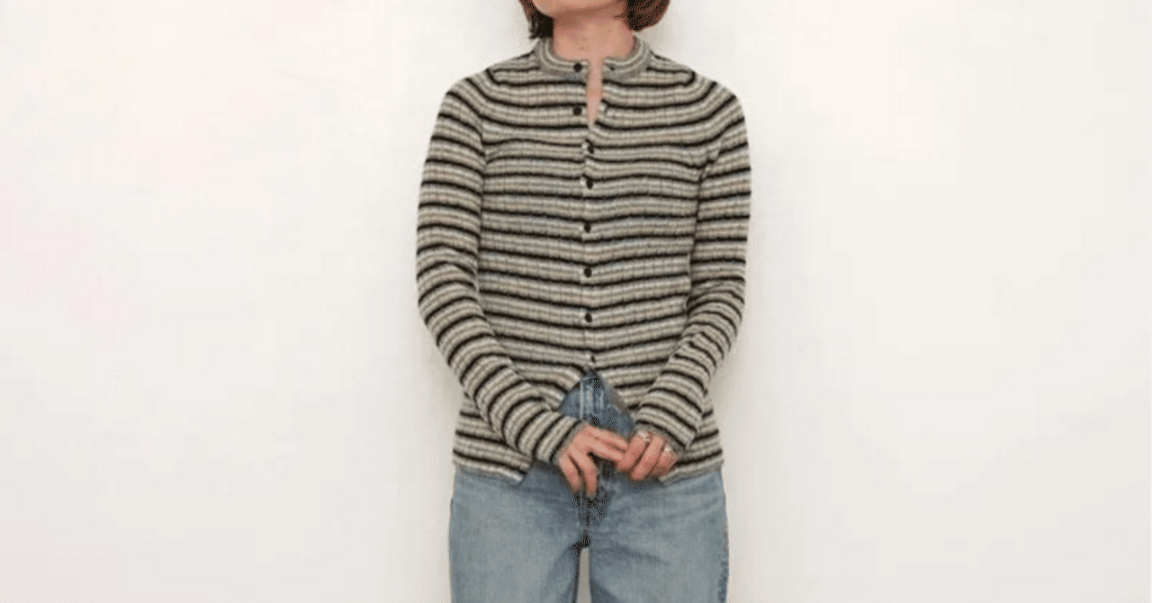 ノスタルジックボーダー【AURALEE】SHETLAND WOOL CASHMERE RIB KNIT