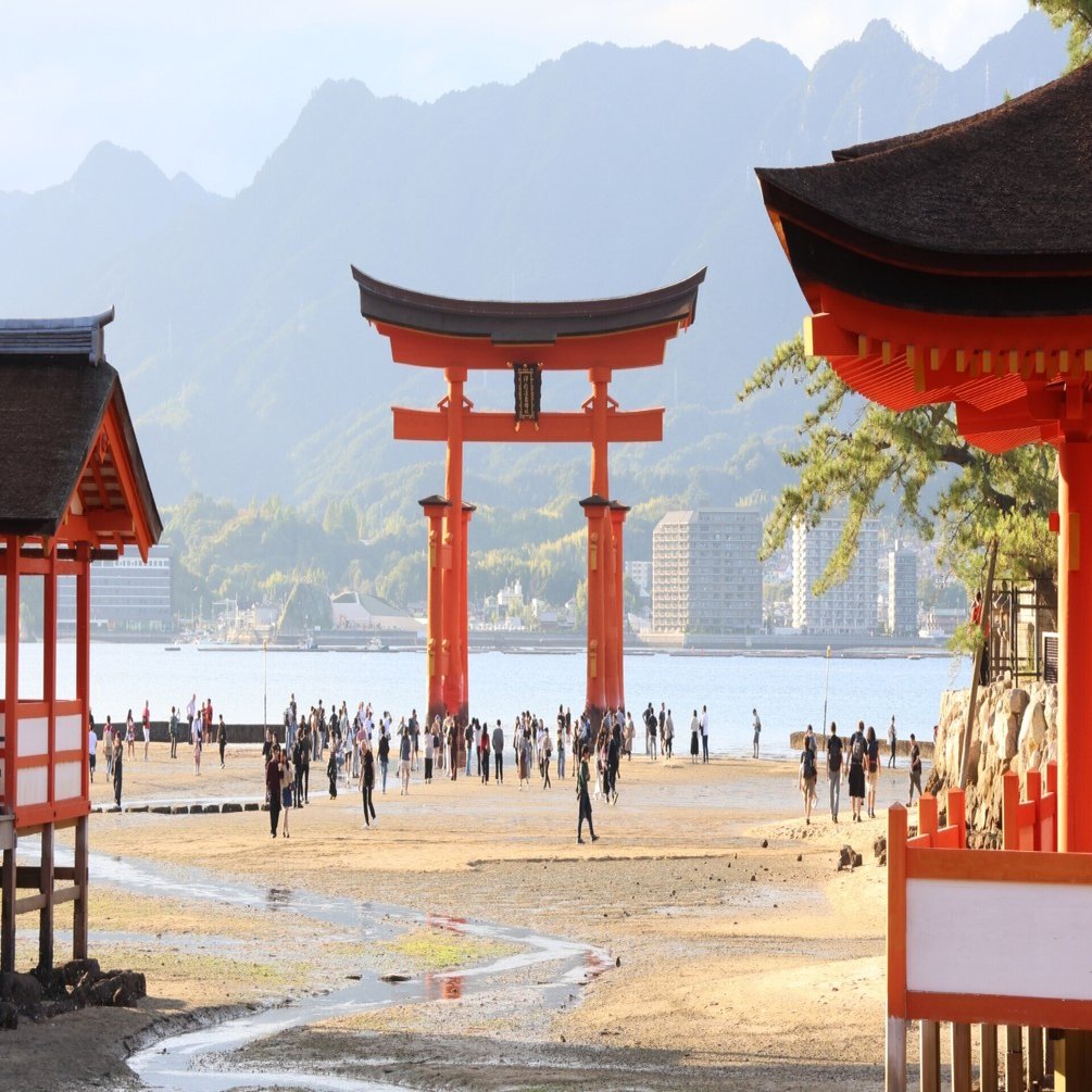 干潮の宮島厳島神社と生成AI｜小谷 久美子 写心や