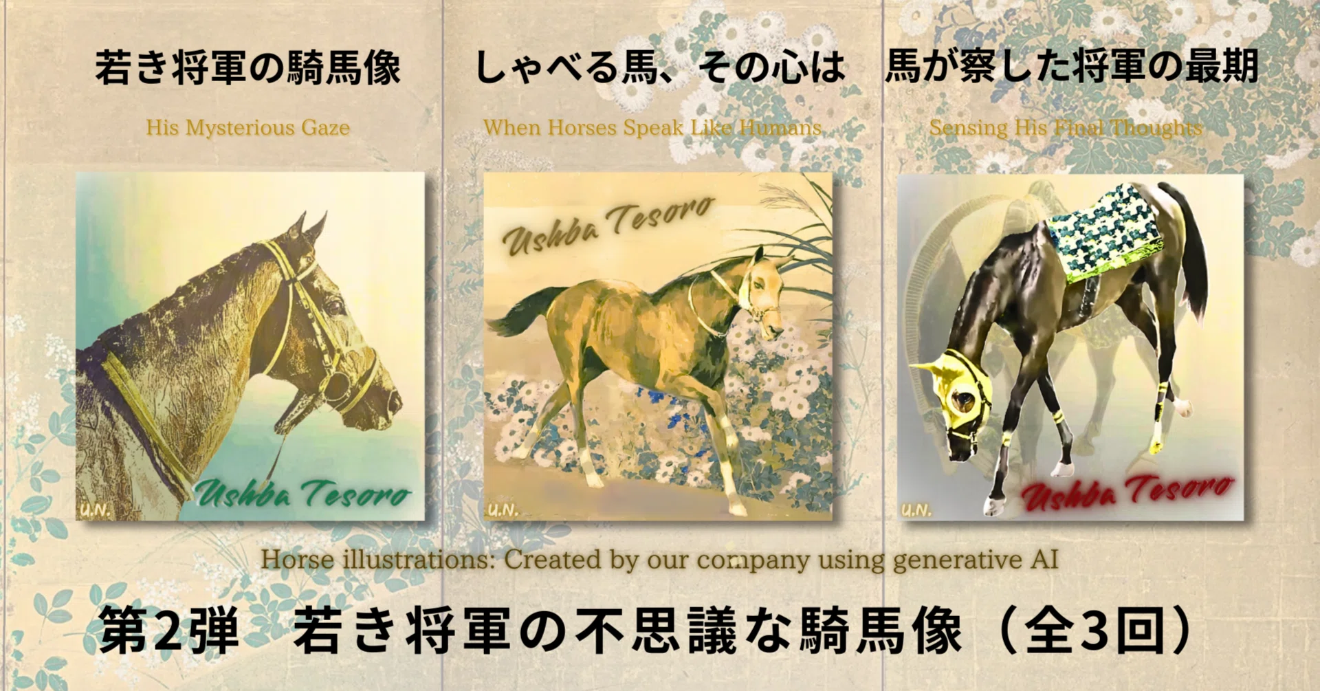 絵画に描かれた馬（2）若き将軍の不思議な騎馬像｜Gen AI-creator U.N.