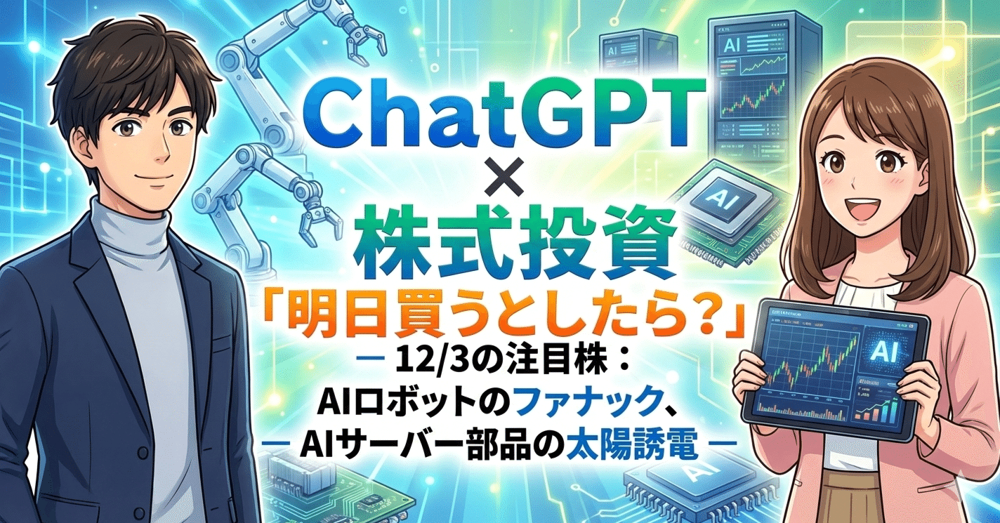 ChatGPT × 株式投資「明日買うとしたら？」ー 2025年12月2日 相場の