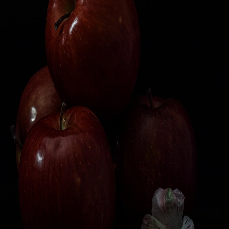 4つのリンゴへの光｜tamekichi01