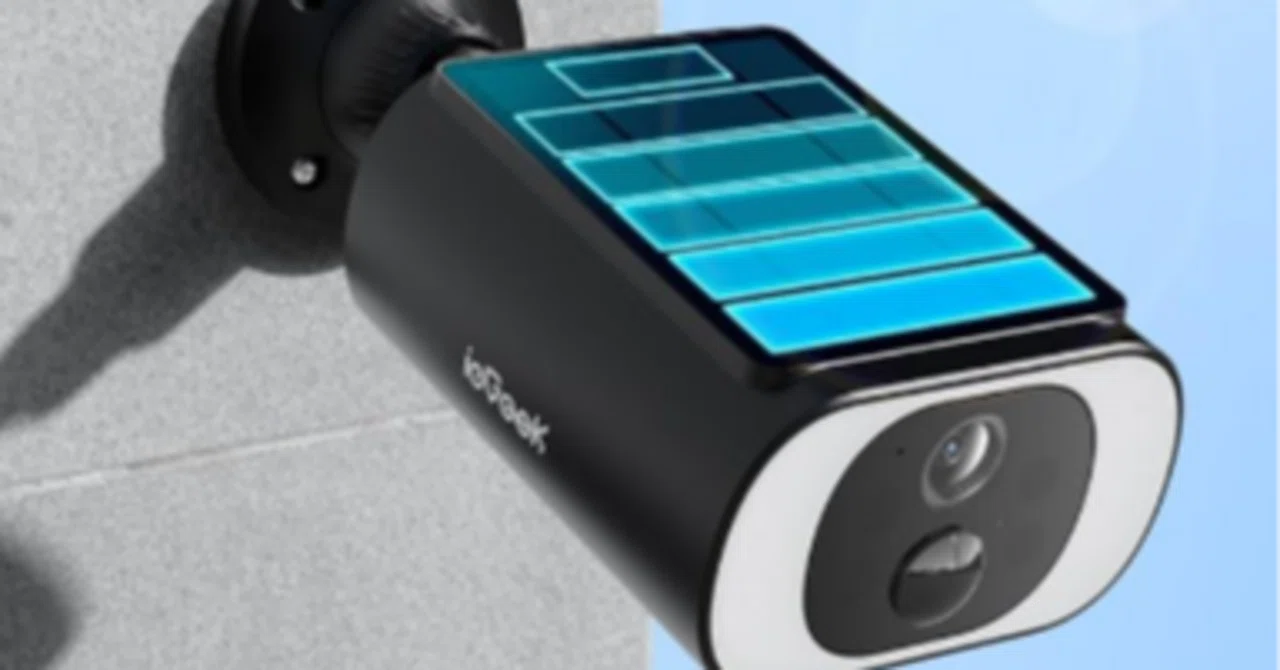 2025 ソーラーパネル一体型・高効率充電】 ieGeek 防犯カメラ 屋p 2025