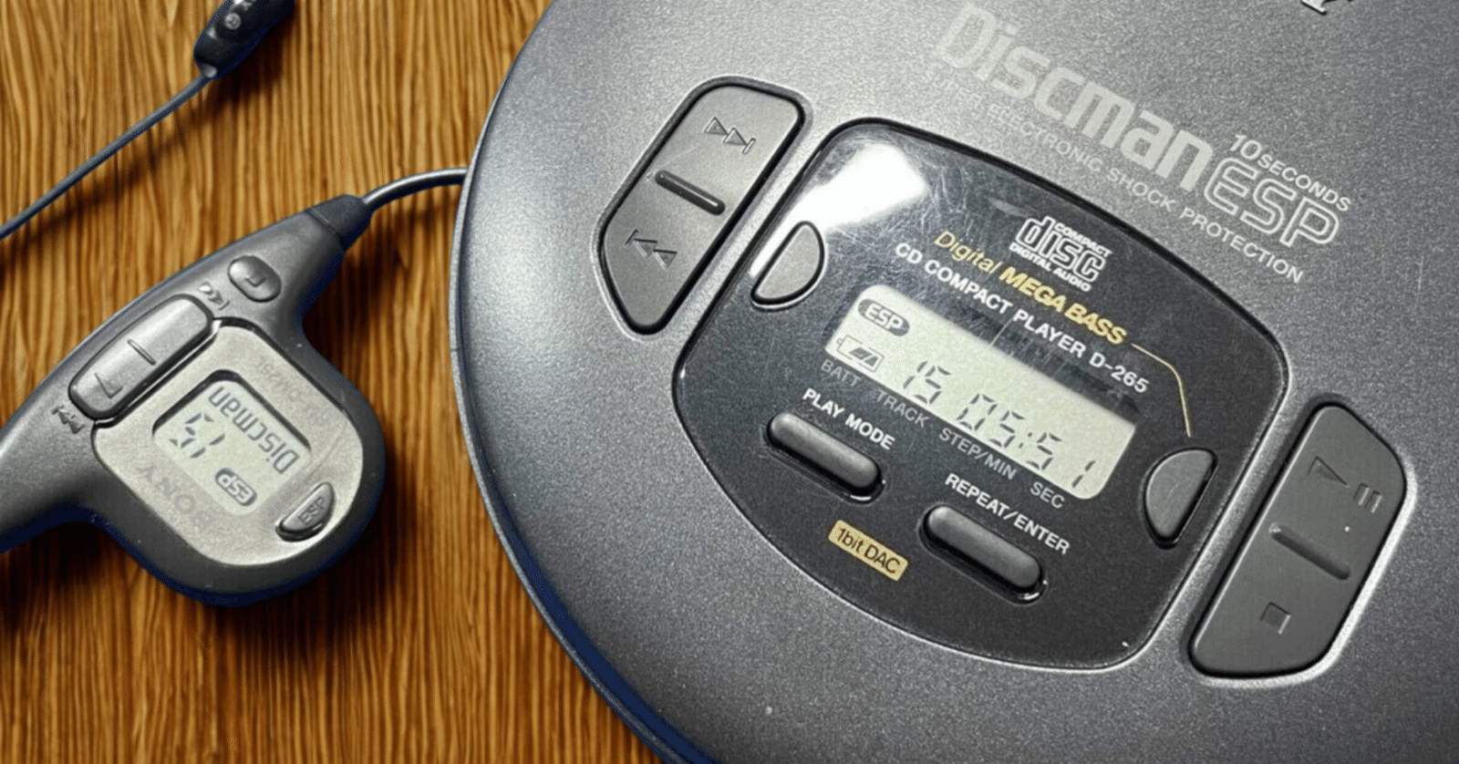 ポータブルCDプレーヤーの高音質機、Sony D-265がいまだに現役機種 ポータブルCDプレーヤーの高音質機、Sony D-265がいまだに現役機種