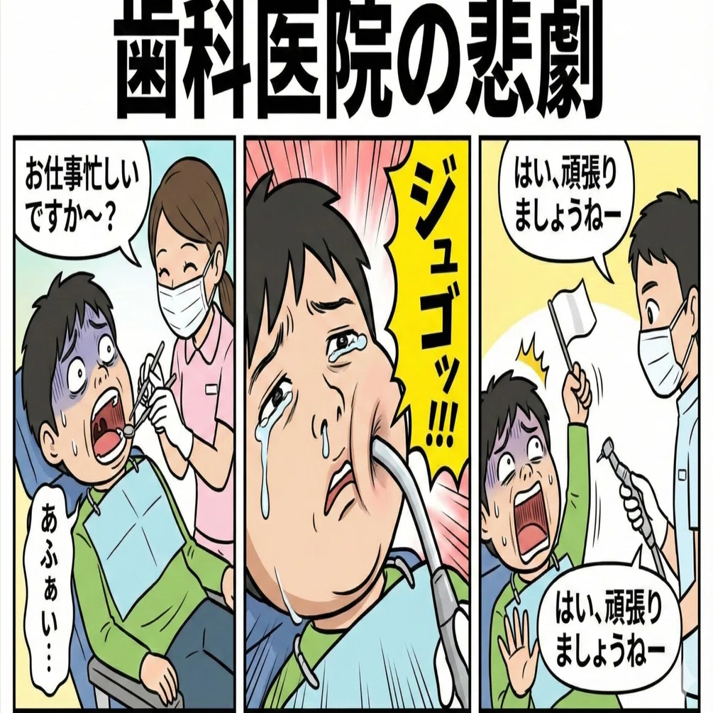口腔内の黙示録】歯医者さんにおける「左手を上げてください」という名