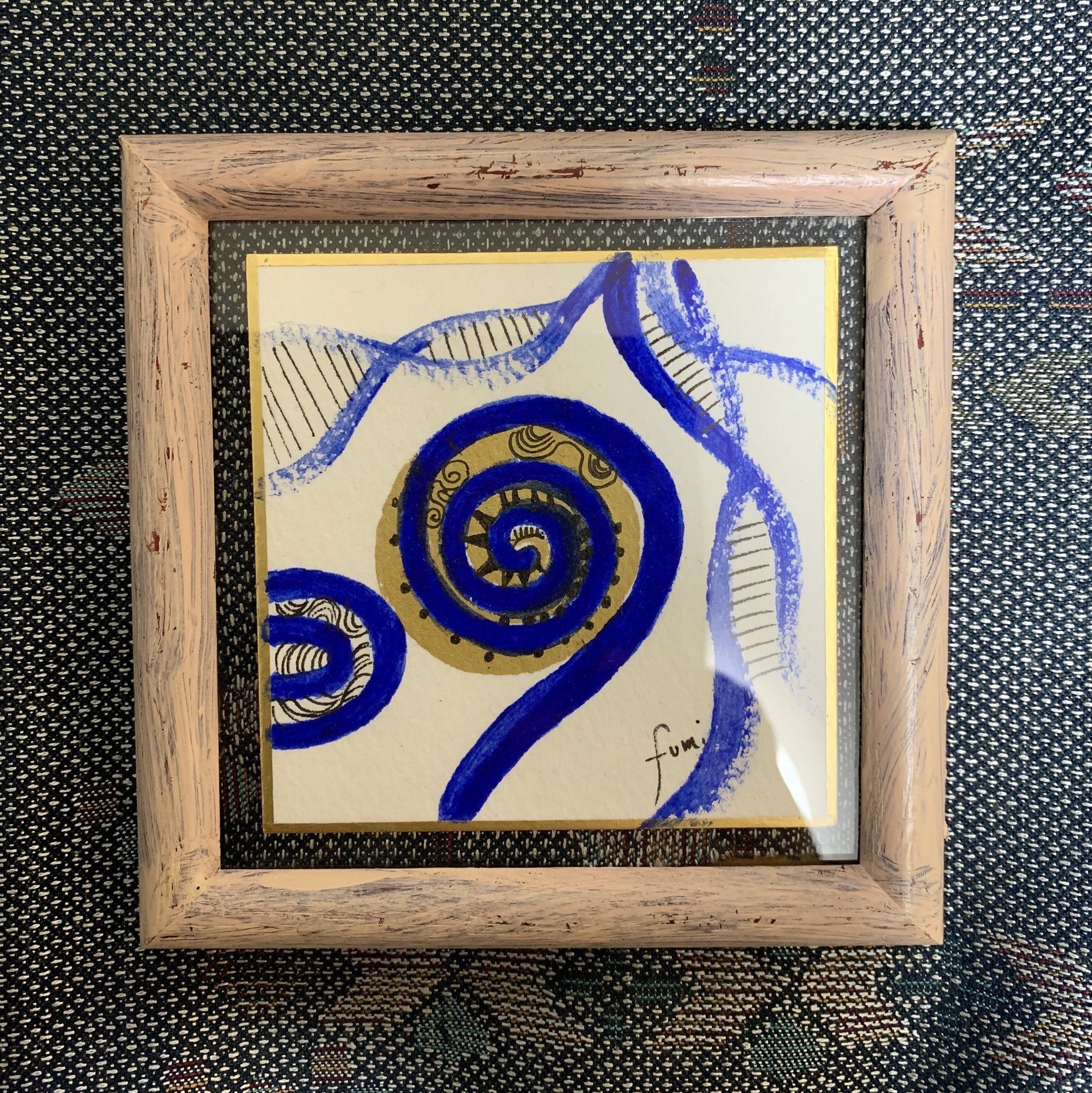 作者不詳 kiyomi銘 原画 絵画 芸術 美術 額装 人物画 アート 美術品