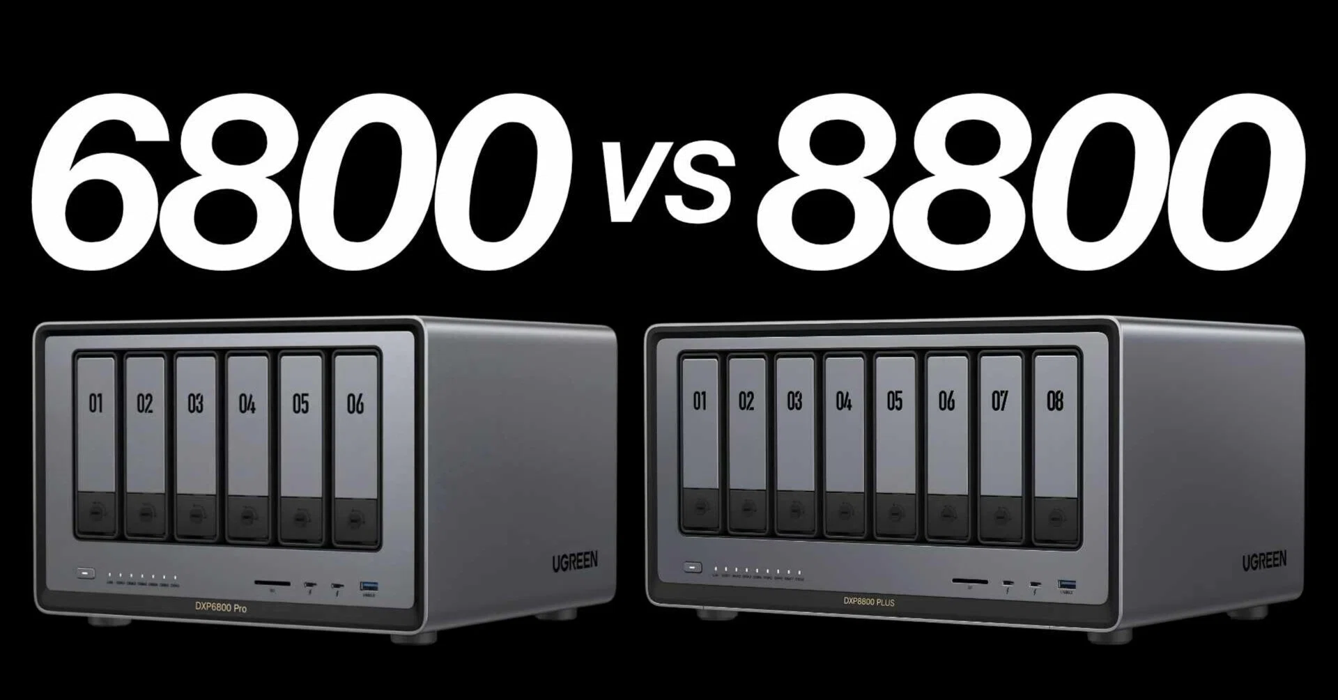 比較】UGREEN DXP6800 Pro vs DXP8800 Plus｜NATSUKI