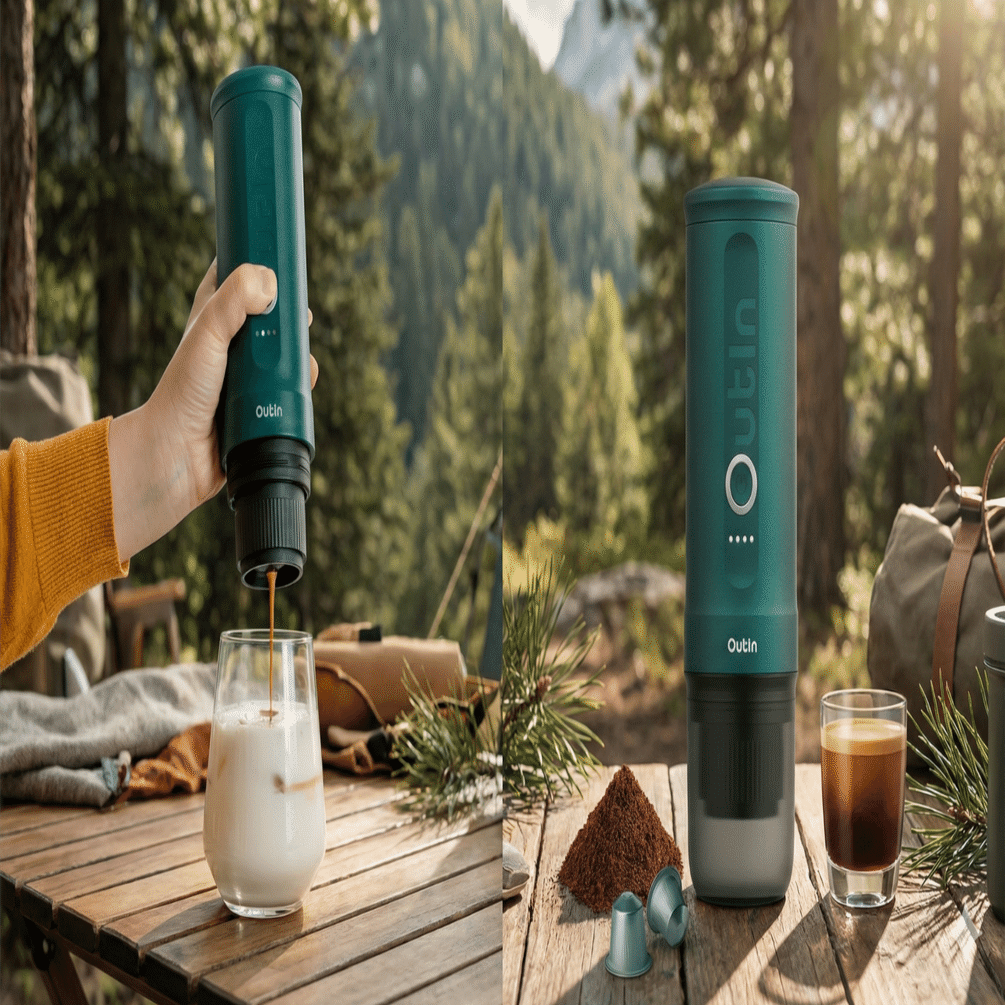 どこでも最高の一杯」を叶える。ポータブルエスプレッソマシン『OutIn