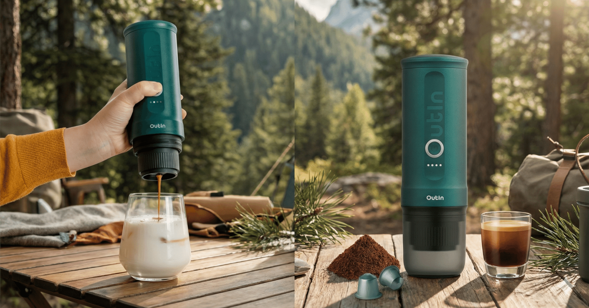 どこでも最高の一杯」を叶える。ポータブルエスプレッソマシン『OutIn どこでも最高の一杯」を叶える。ポータブルエスプレッソマシン『OutIn