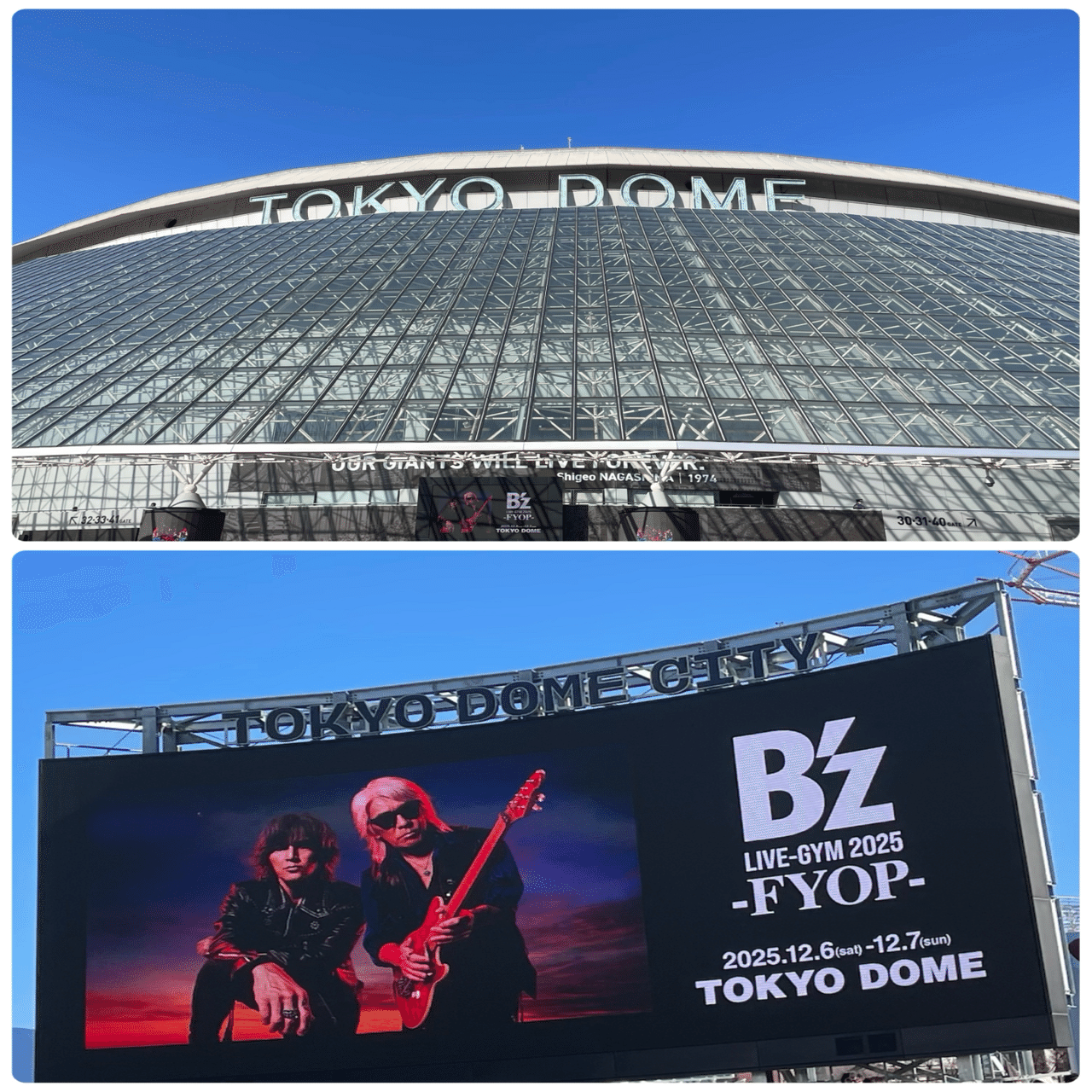 B'z サイン色紙　2025 FYOP　東京ドーム12月6日分 B'z サイン色紙 2025 FYOP 東京ドーム12月6日分 B'z サイン色紙 2025