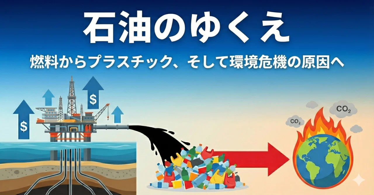 【そういえば、資源枯渇問題ってどうなった?】 石油資源の現状と、プラスチックとの関係性から見る世界の未来図|ぷらめる🐏【プラスチックの話がしたい羊】