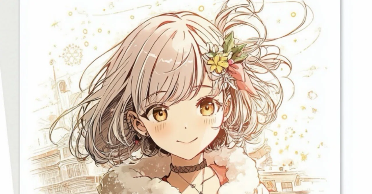 AIイラスト】クリスマスカード|むぎさんプロンプト【十人十色】｜茉白
