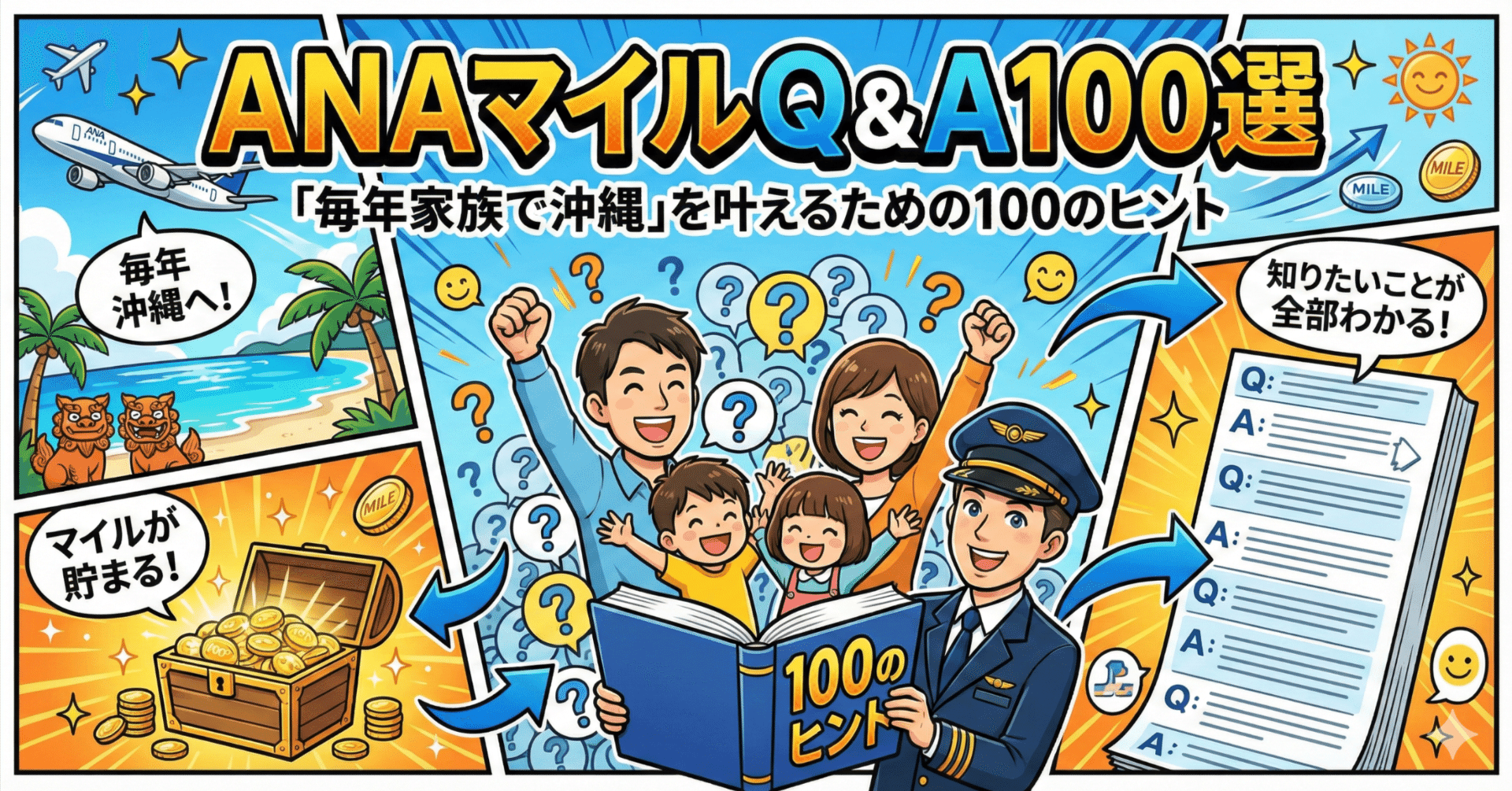 ANAマイルQ&A100選｜「毎年家族で沖縄」を叶えるための100のヒント｜おきとら
