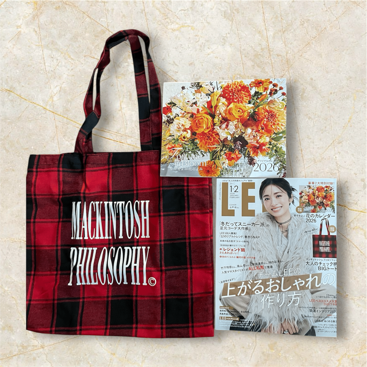 今月の当たり付録はこれ！可愛すぎる赤×黒チェックのトートバッグ｜苺大福