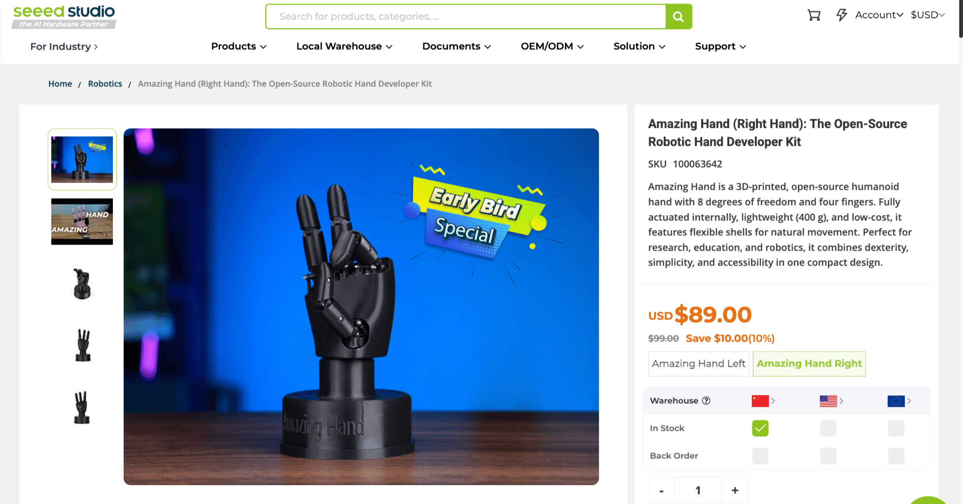 低コスト・オープンソースのロボットハンド Amazing Hand のススメ｜npaka