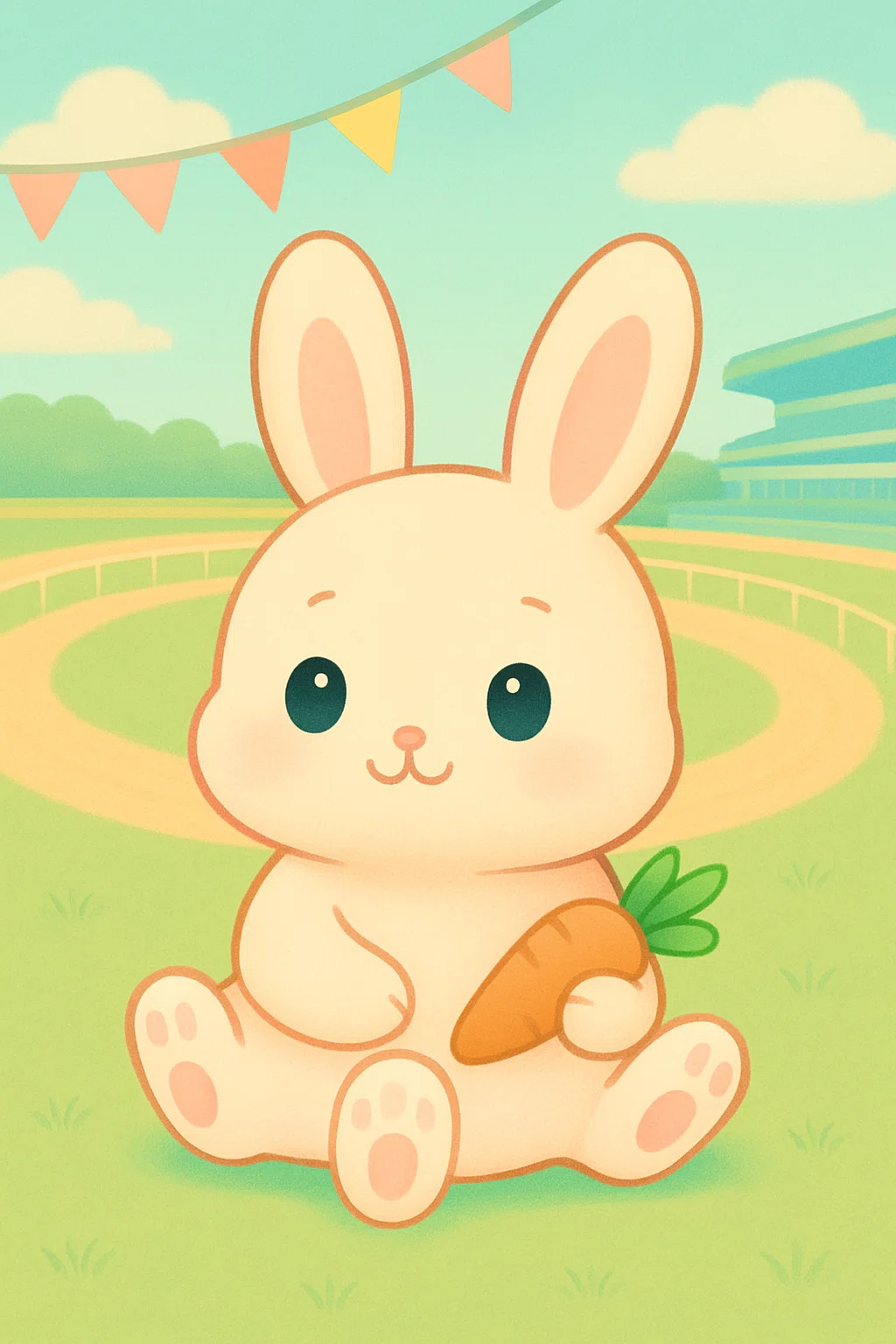 【かわいいうさぎ】 なつさんへ】Chat GPTに、うさぎの絵を描かせてみたよ｜まう
