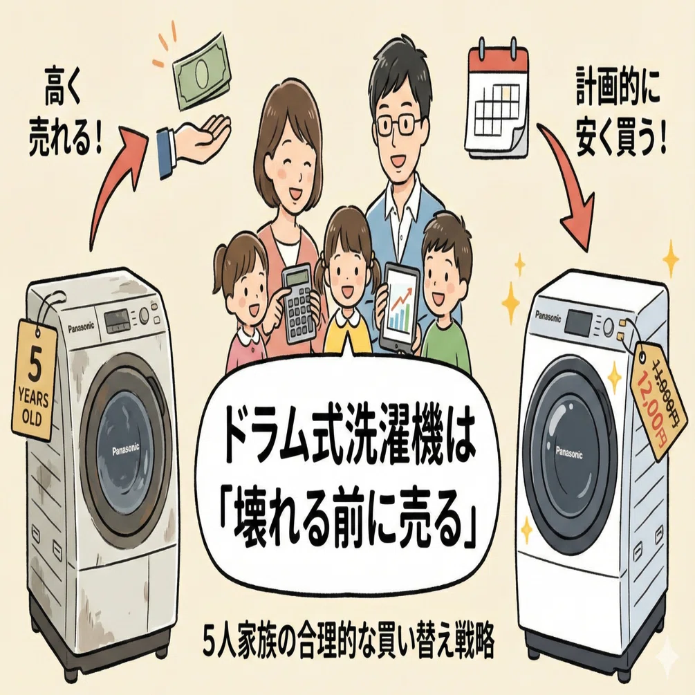 キッチン家電 買い替えのため、先月まで使用していた洗濯機お売りし