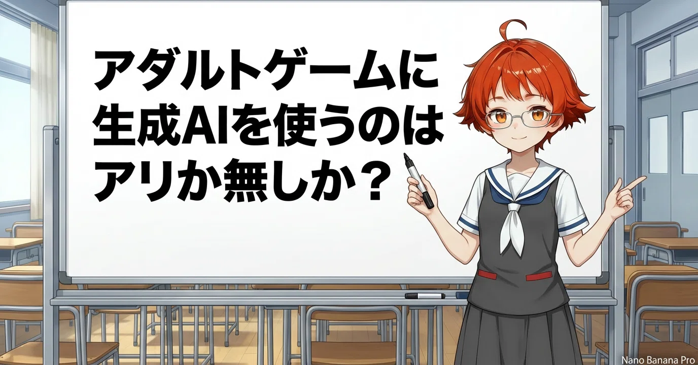 Is it acceptable or not to use generative AI in adult games?｜高山