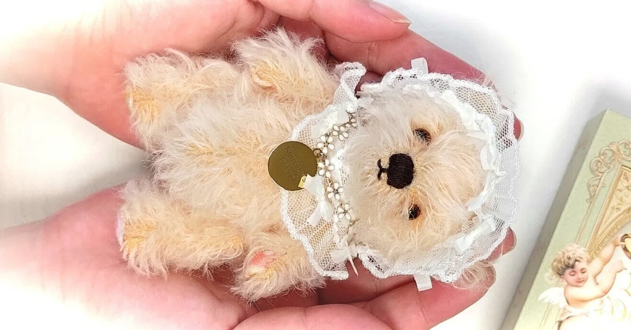 【b】小さいテディベア　14cm 14cm of small warmth. The secrets of tailoring put into a teddy