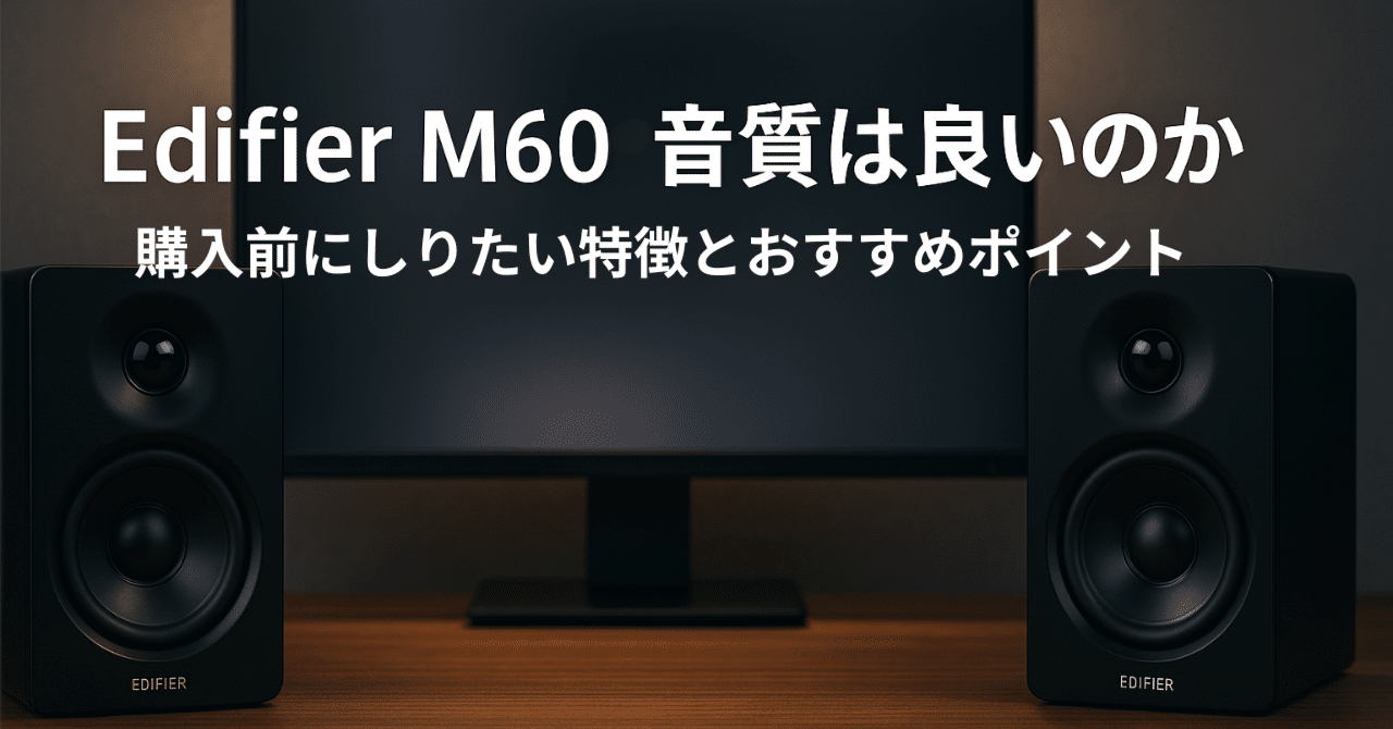 スピーカー・ウーファー Edifier M60 Edifier M60 レビュー・狭い環境でも良質な音を楽しめるマルチメディア