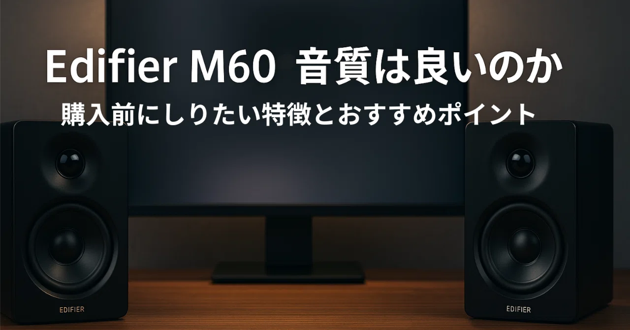 Edifier M60の音質は良いのか 購入前に知りたい特徴とおすすめポイント