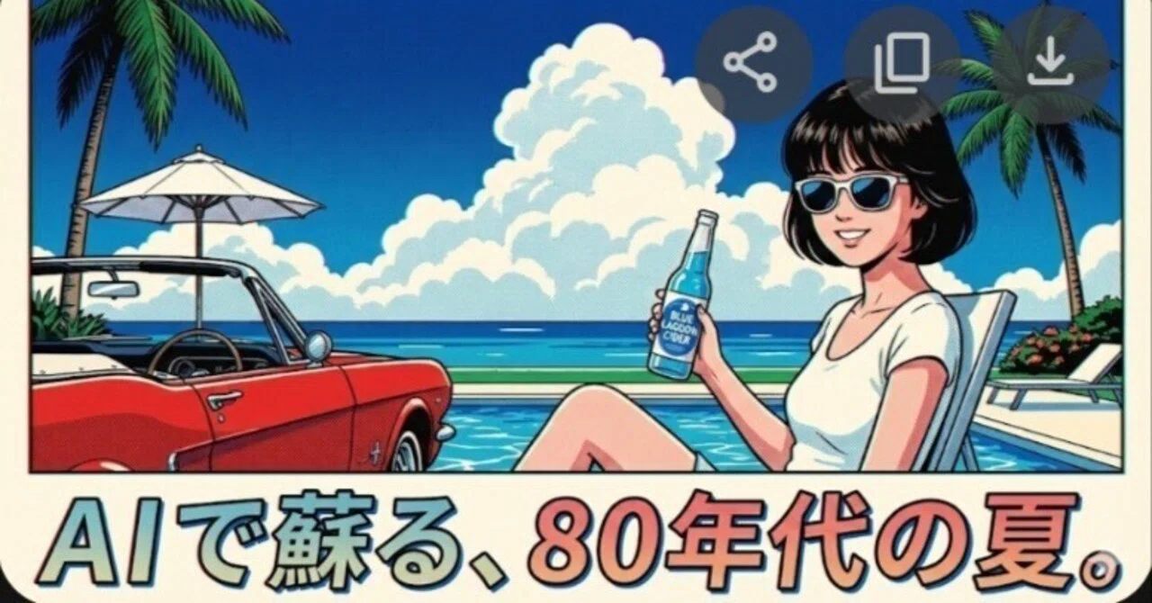 AIで架空CM】「1980年代にありそうな架空のサイダー」をAIに作らせたら