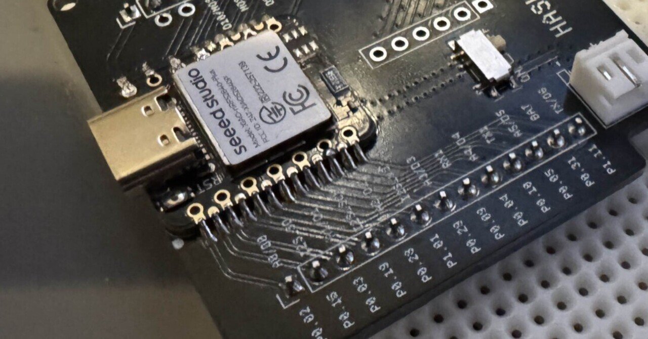 HASHIGAKI に Seeed Studio XIAO nRF52840 Plus をのせた｜happy_ryo