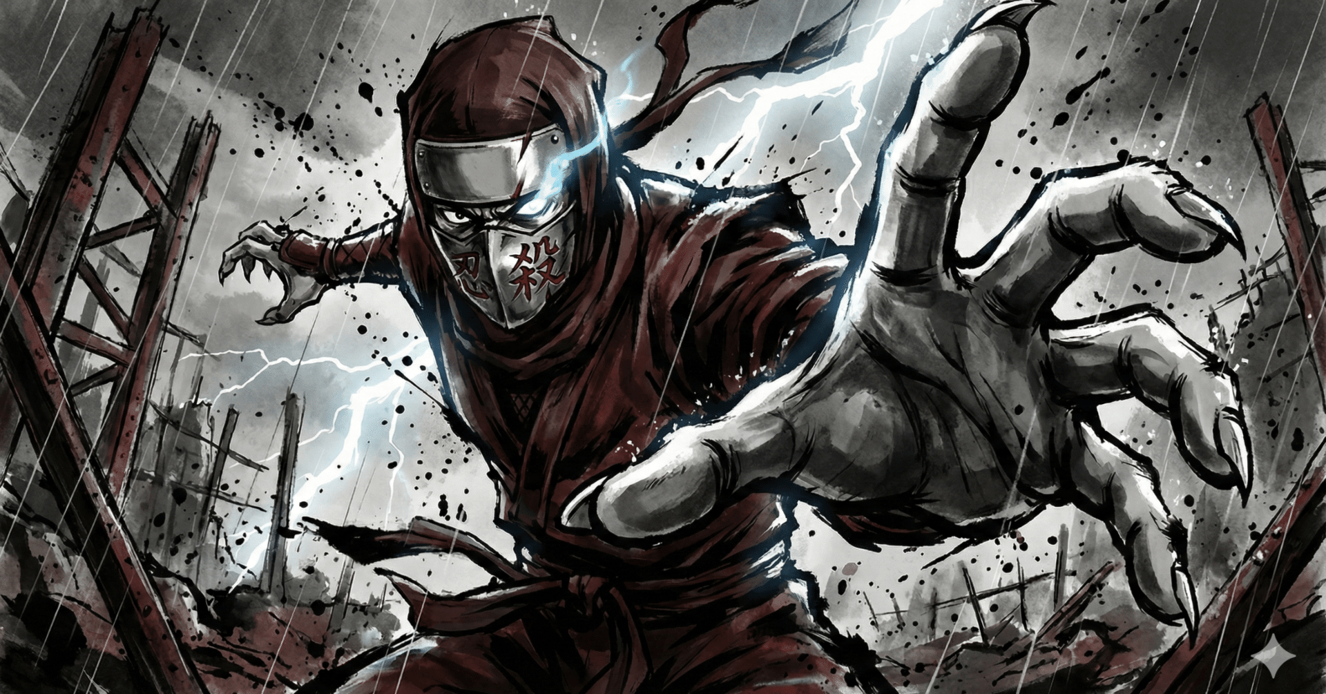 nanobanana pro でニンジャスレイヤー＝サンを描いたよ #AIとつくって