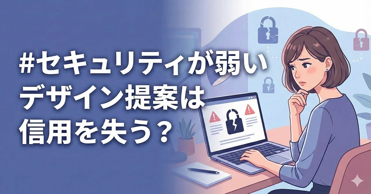44 セキュリティが弱いデザイン提案は信用を失う？｜toru@デザイナー 