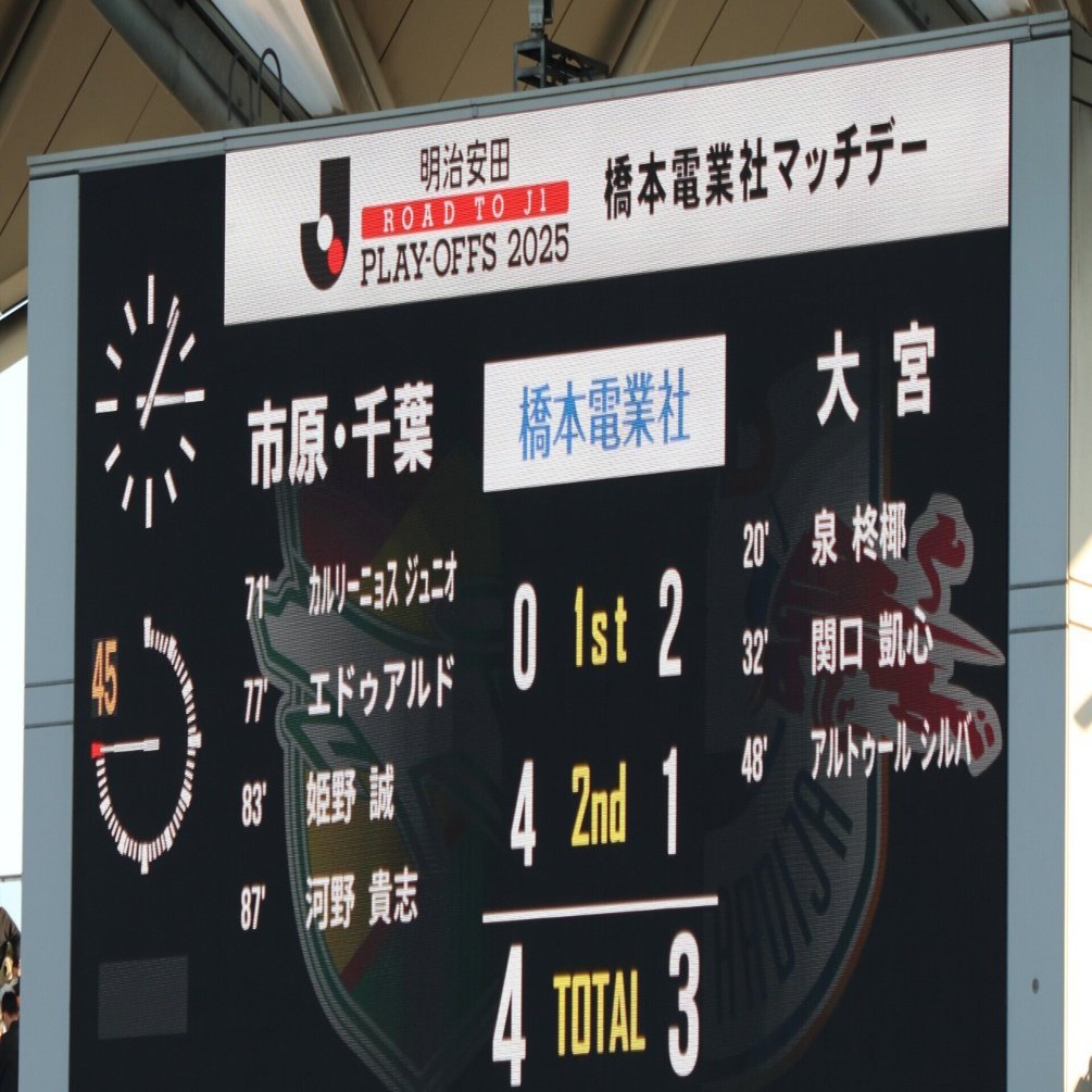 サッカー観戦記】2025．12．7J1昇格プレーオフ準決勝ジェフ千葉