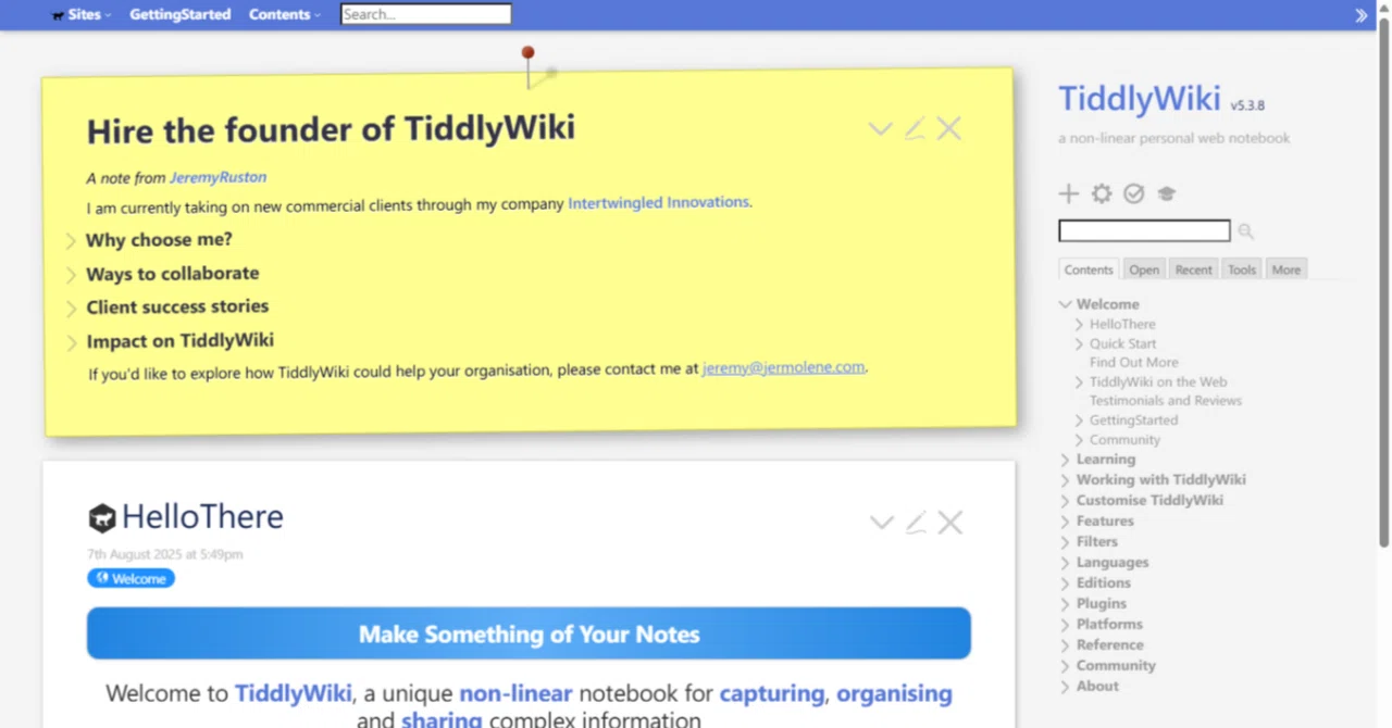 TiddlyWiki を使ってみた｜だるかぶ@うどん県 #スーパーカブ #おでかけ