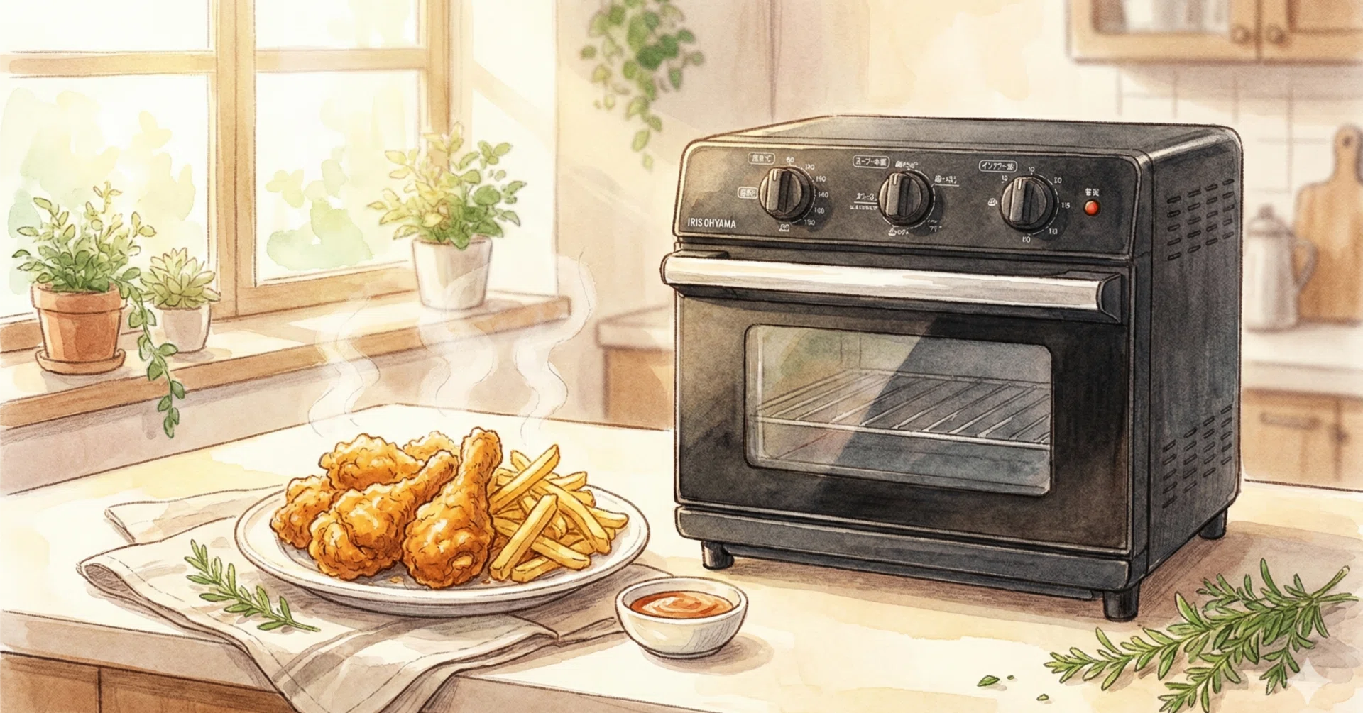 揚げ物、電子レンジで温め直すとベチャッとしませんか？アイリス 