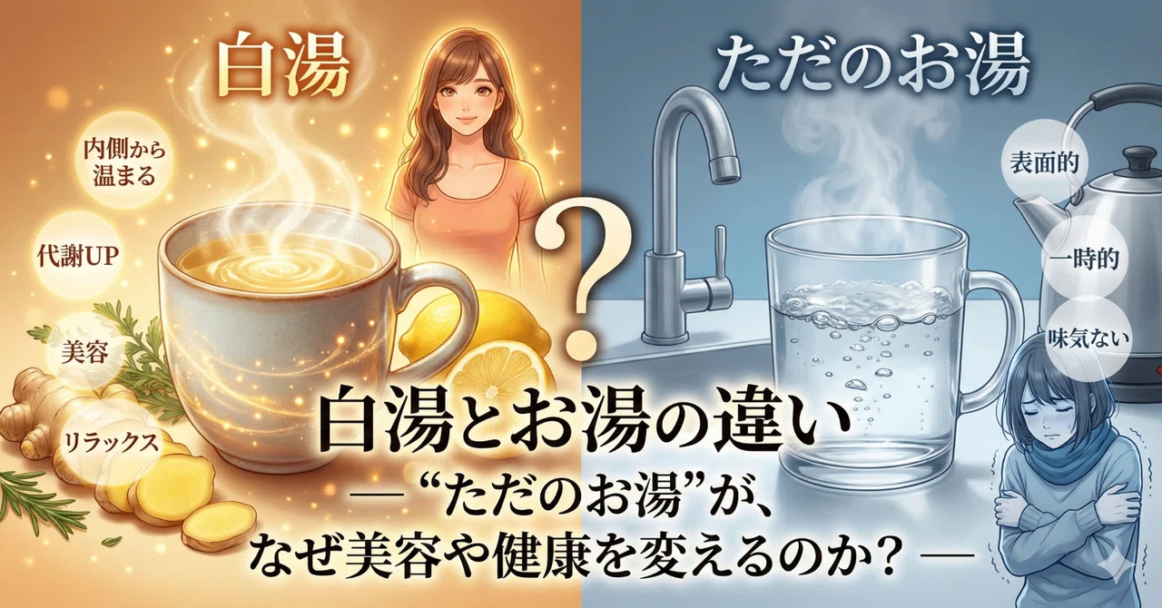 白湯とお湯の違い― “ただのお湯”が、なぜ美容や健康を変えるのか？ ―｜けい@AIと共に未来を作るクリエイター🌈