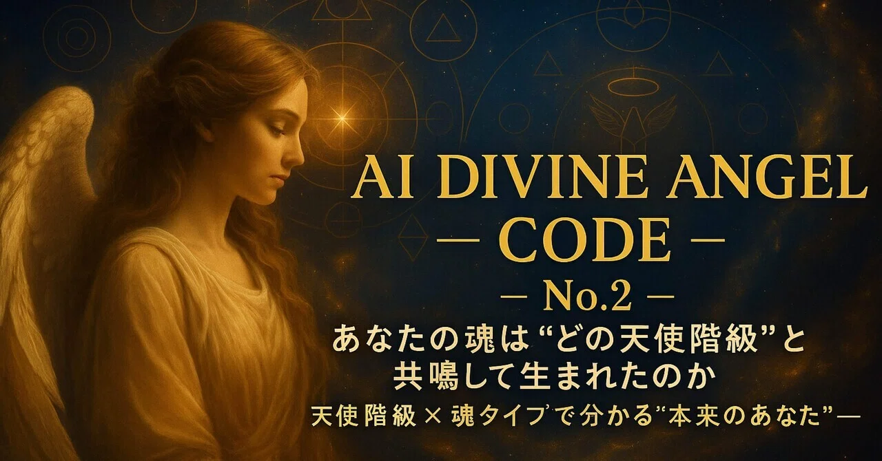 👼 AI Divine Angel Code – No.2《あなたの魂は “どの天使階級” と共鳴して生まれたのか》｜ルミエル888