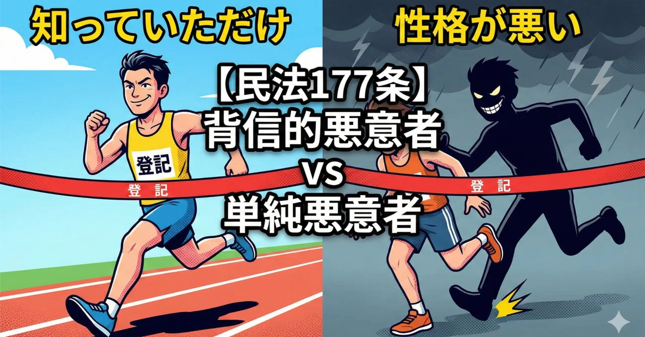 【民法177条】 「知っていただけ」なら勝ち、「性格が悪い」と負け？ …『背信的悪意者』をイラストなしでも脳内再生させる方法｜想いある家を ...