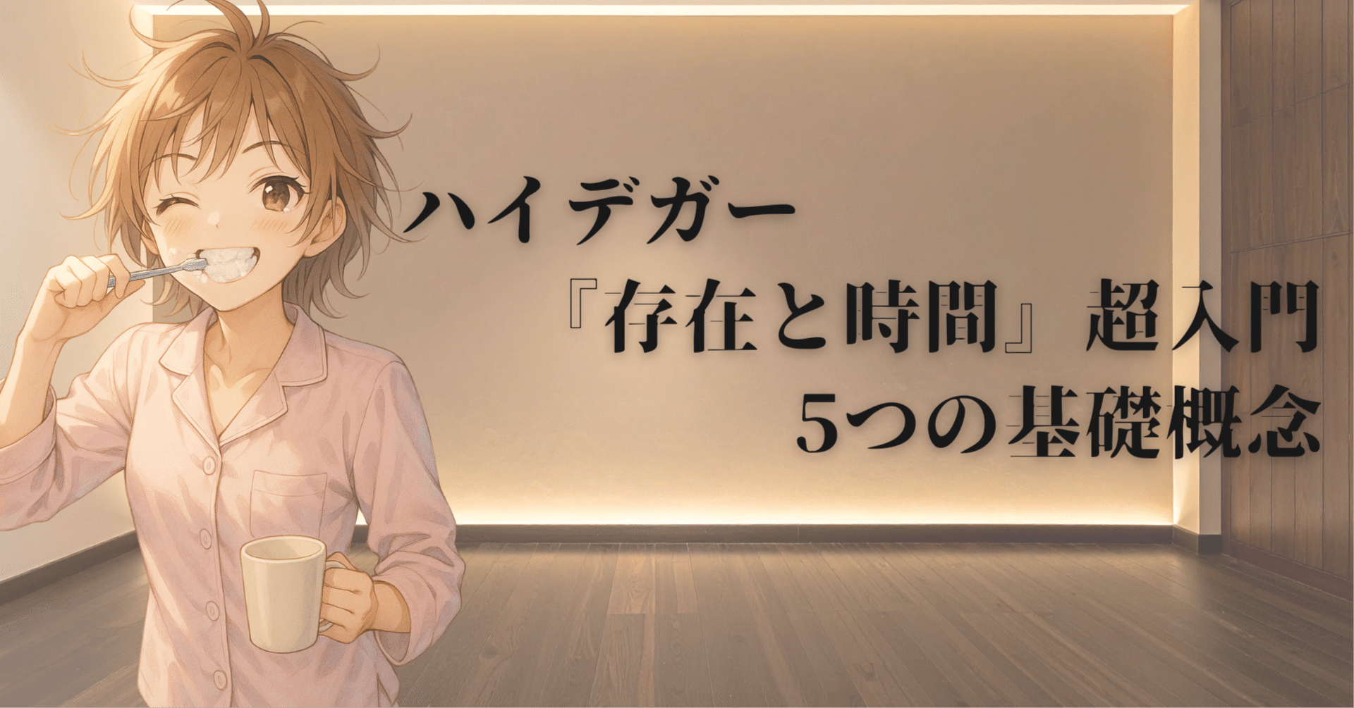 ハイデガー『存在と時間』超入門──5つの基礎概念｜WakaNa.U_哲学