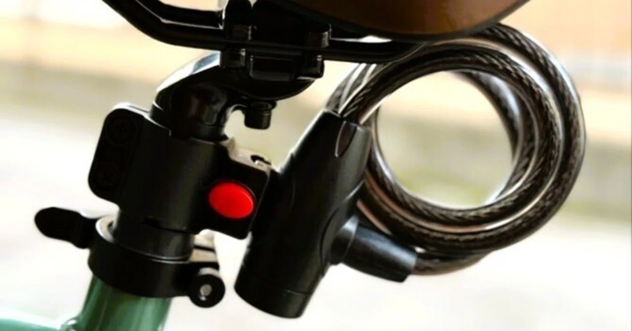 クロスバイクに取り付け可能な「鍵式 ワイヤーロック」「フレーム