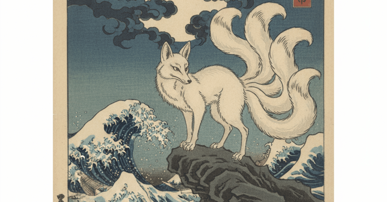 時代押絵5点セット 化け狐その他 布製 浮世絵 妖狐 妖怪 歌川国芳が描いた白面金毛九尾の狐。「三国妖狐図会 蘇姐己駅堂に被魅