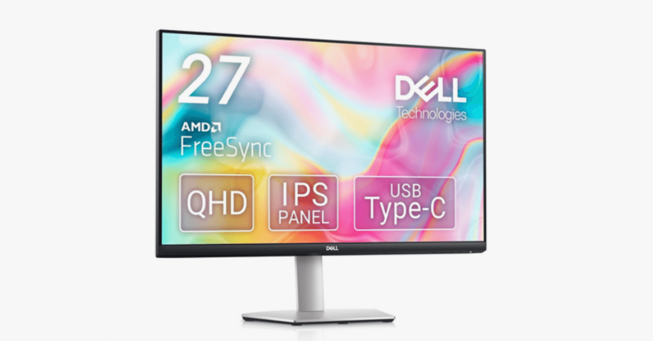 Dell S2722DC 27インチ モニター（QHD / IPS非光沢 / USB Type-C給電