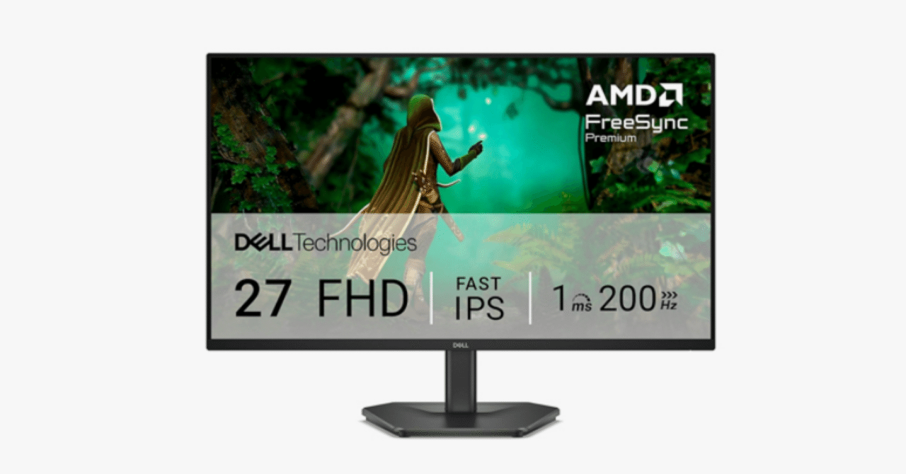 Dell SE2725HG 27インチ ゲーミングモニター(3年保証 / FHD / Fast IPS