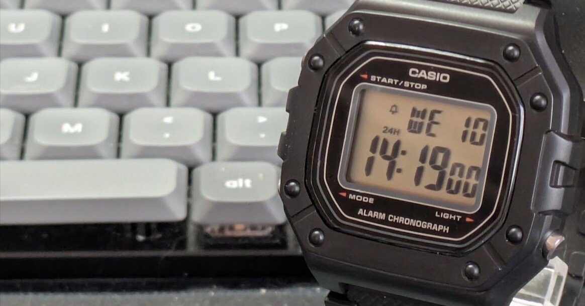 No.381 | Casio | W-218H-1AV | 3千円で売ってる時計｜とある猫好き