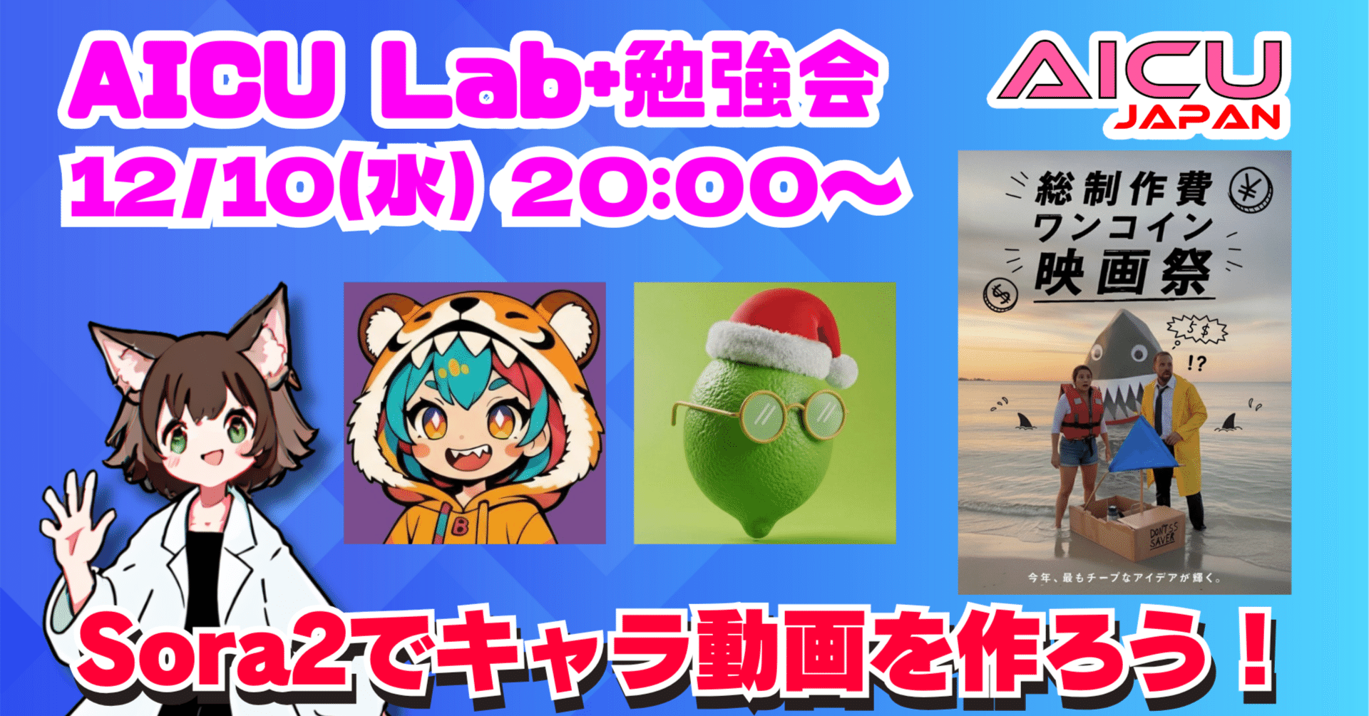 Cover Image for Let's Create Original Character Videos with Sora2! #OneCoinFilmFestival
