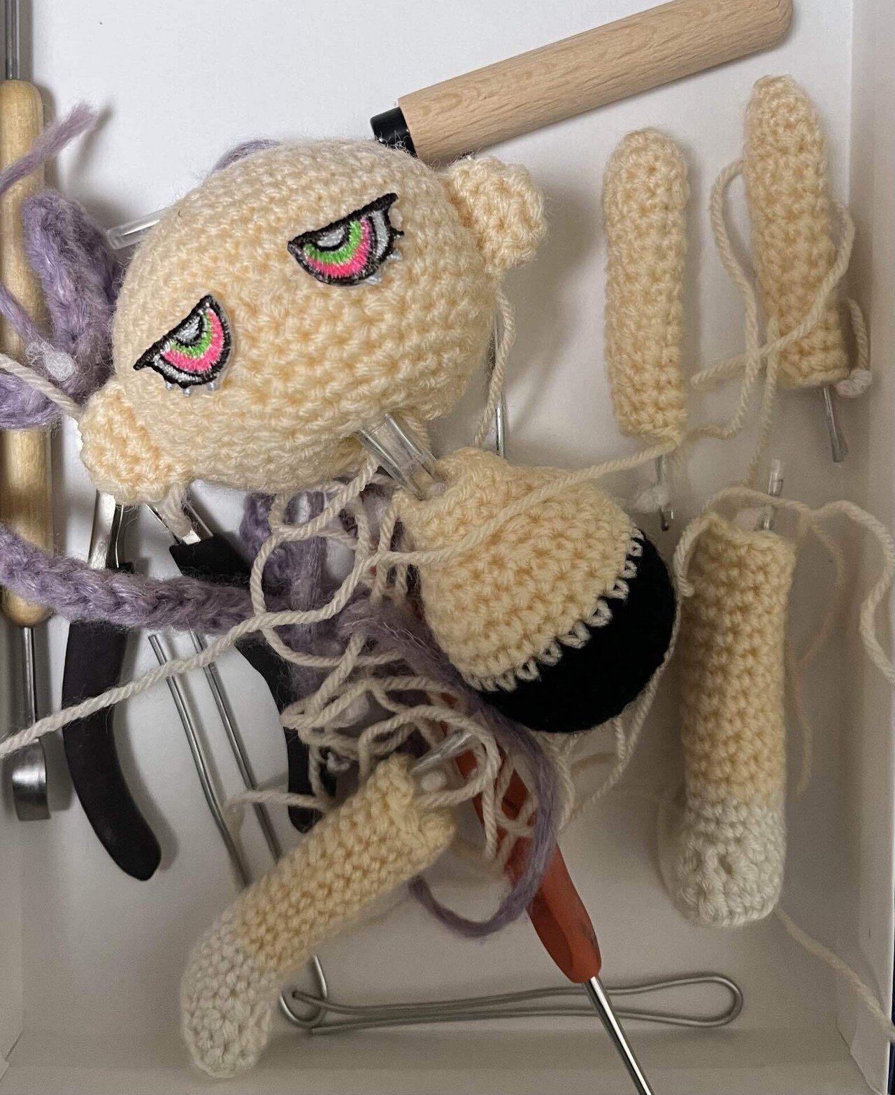 mamiページ あみぐるみ alize Velluto(ヴェルート)で編む あみぐるみうま｜編みぐるみ 編み物