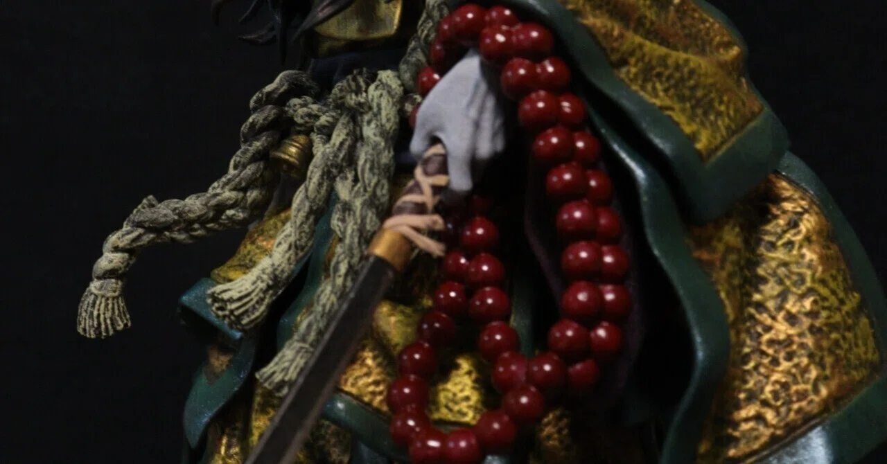 塗装編：数珠】ガレージキット塗装の記録⑥ 「破戒僧」（SEKIRO