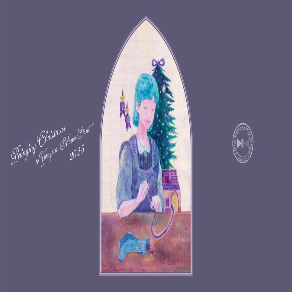 モーヴ街のクリスマス2025｜しらとあきこ｜繁栄や幸運のシンボルーー