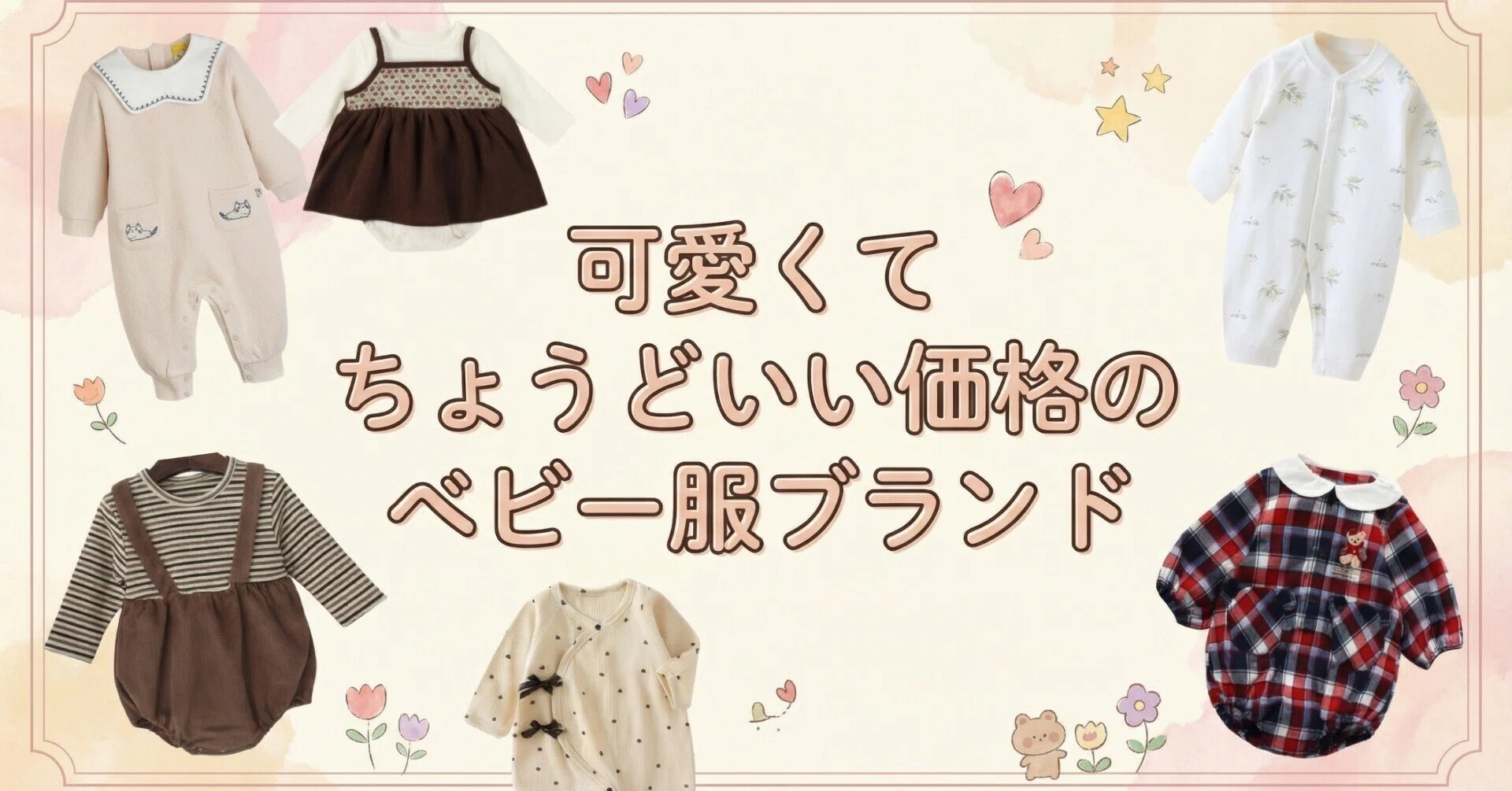 可愛くてちょうどいい価格のベビー服ブランド【一覧】｜大人ブランド 