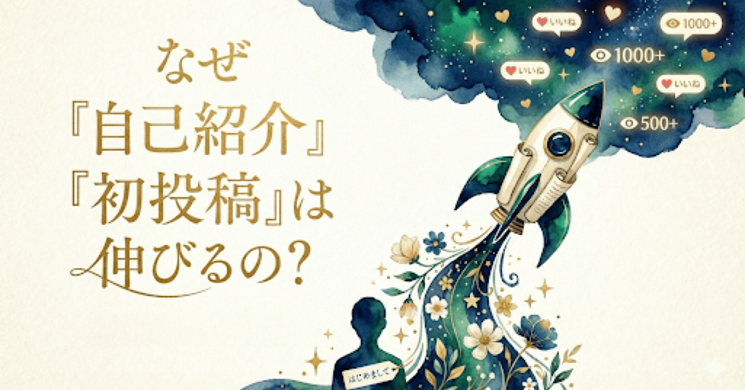 なぜ「自己紹介」や「初投稿」は伸びやすいのか興味を持った結果｜tama