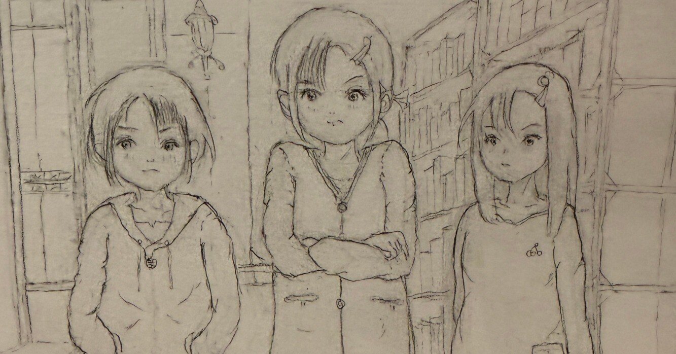 スケッチ　人物 スケッチは何とか描いたものの……｜シライワマサトモ