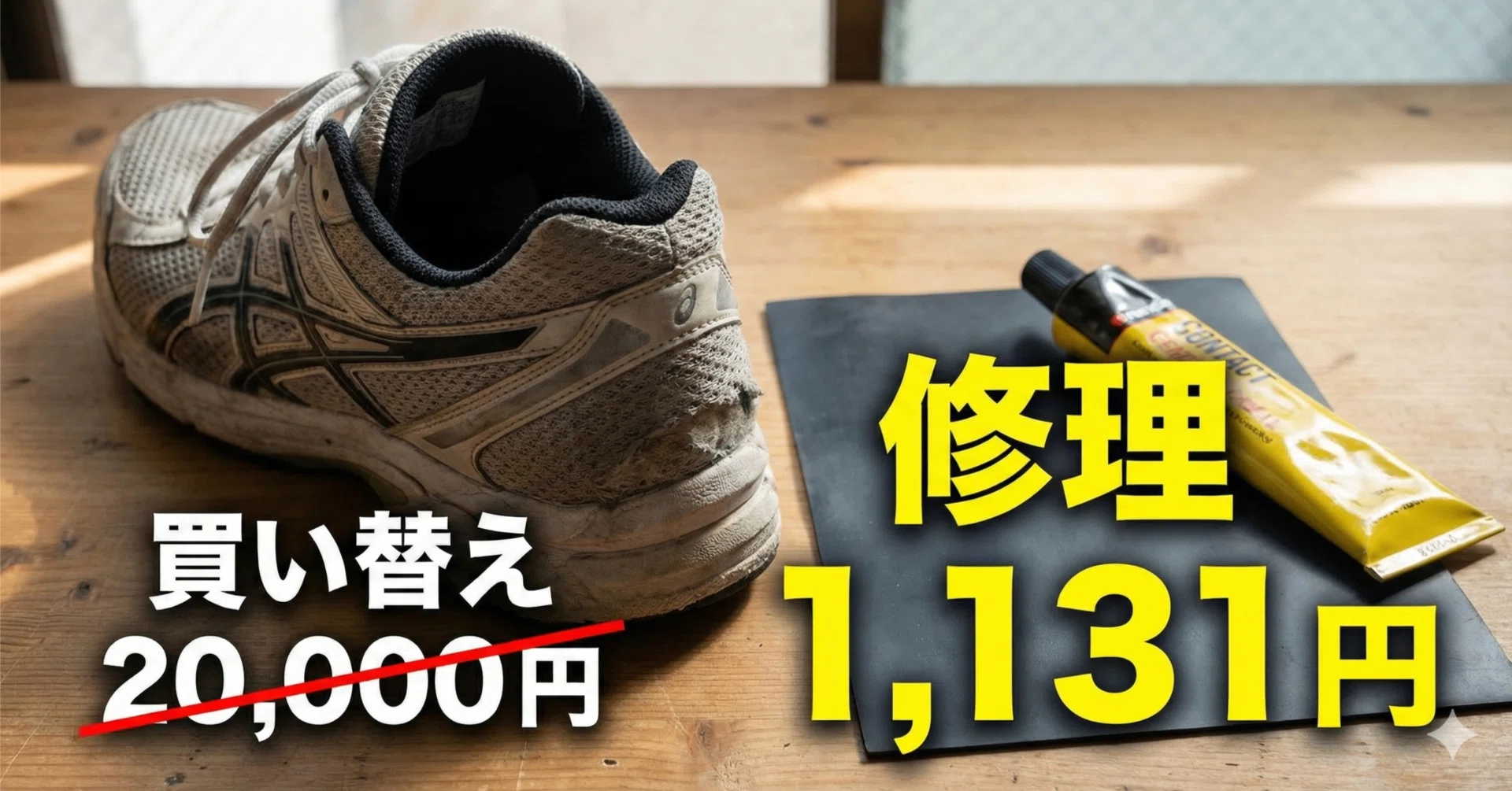 2万円の靴を「履き捨て」にするのはやめました。スニーカーを自分で