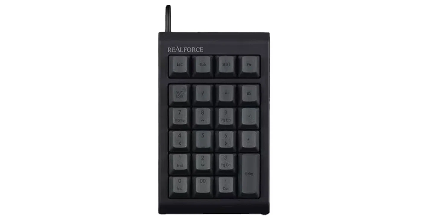 REALFORCE TIUX11 テンキーボード 本体 リアルフォースに“テンキーだけ”のキーボードが存在するという衝撃