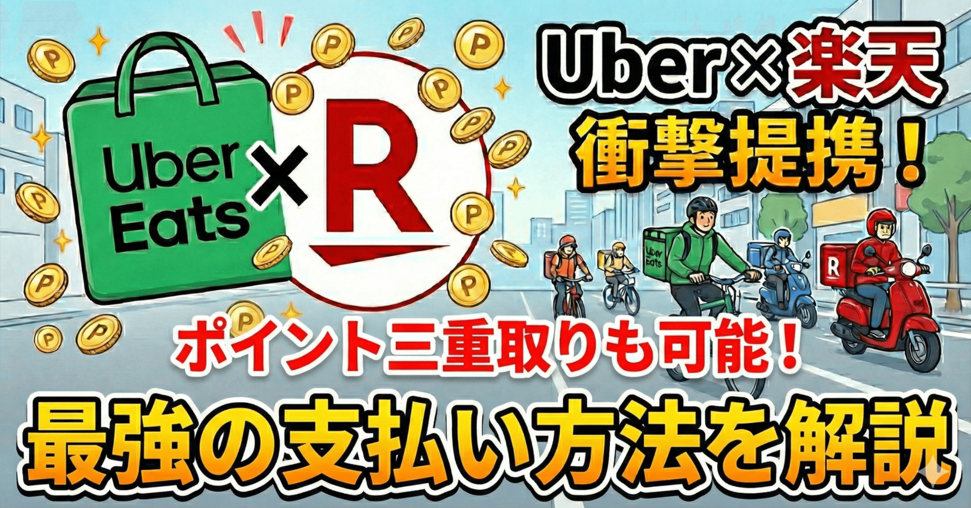 徹底比較】Uber×楽天で業界激変！ ポイント三重取り可能！menu・出前館・Rocket  NOWいま一番お得なデリバリーはどれ？｜みんパシ｜フーデリ情報
